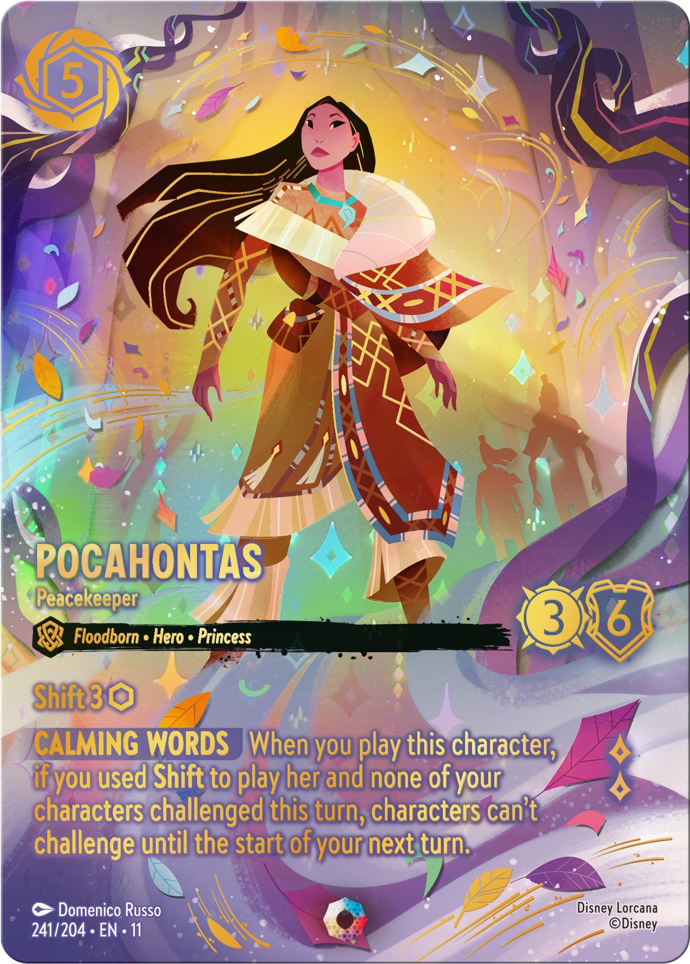 Image for Pocahontas - Peacekeeper (Iconic) (241/204) (Winterspell) (11) - Disney Lorcana