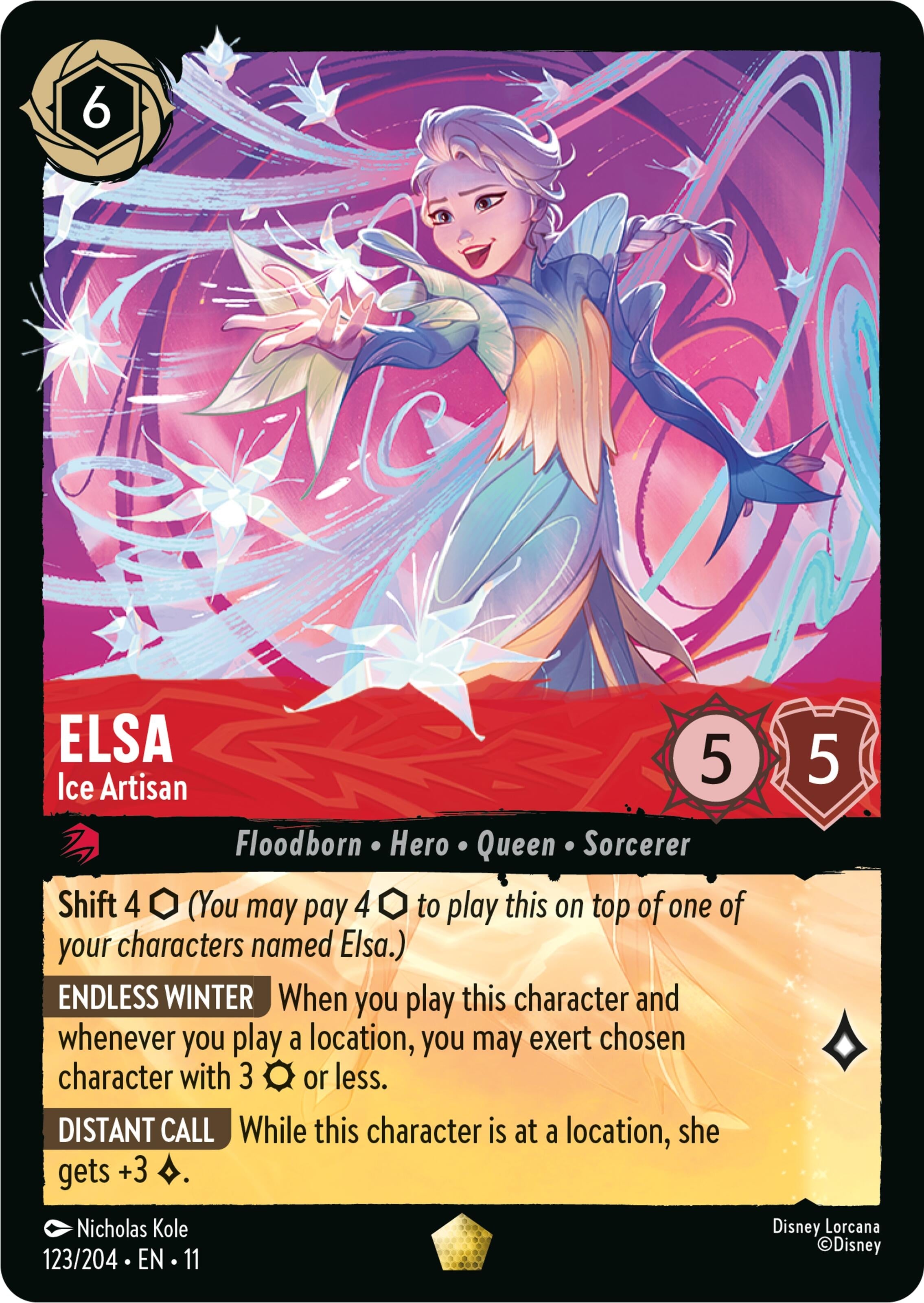 Image for Elsa - Ice Artisan (123/204) (Winterspell) (11) - Disney Lorcana