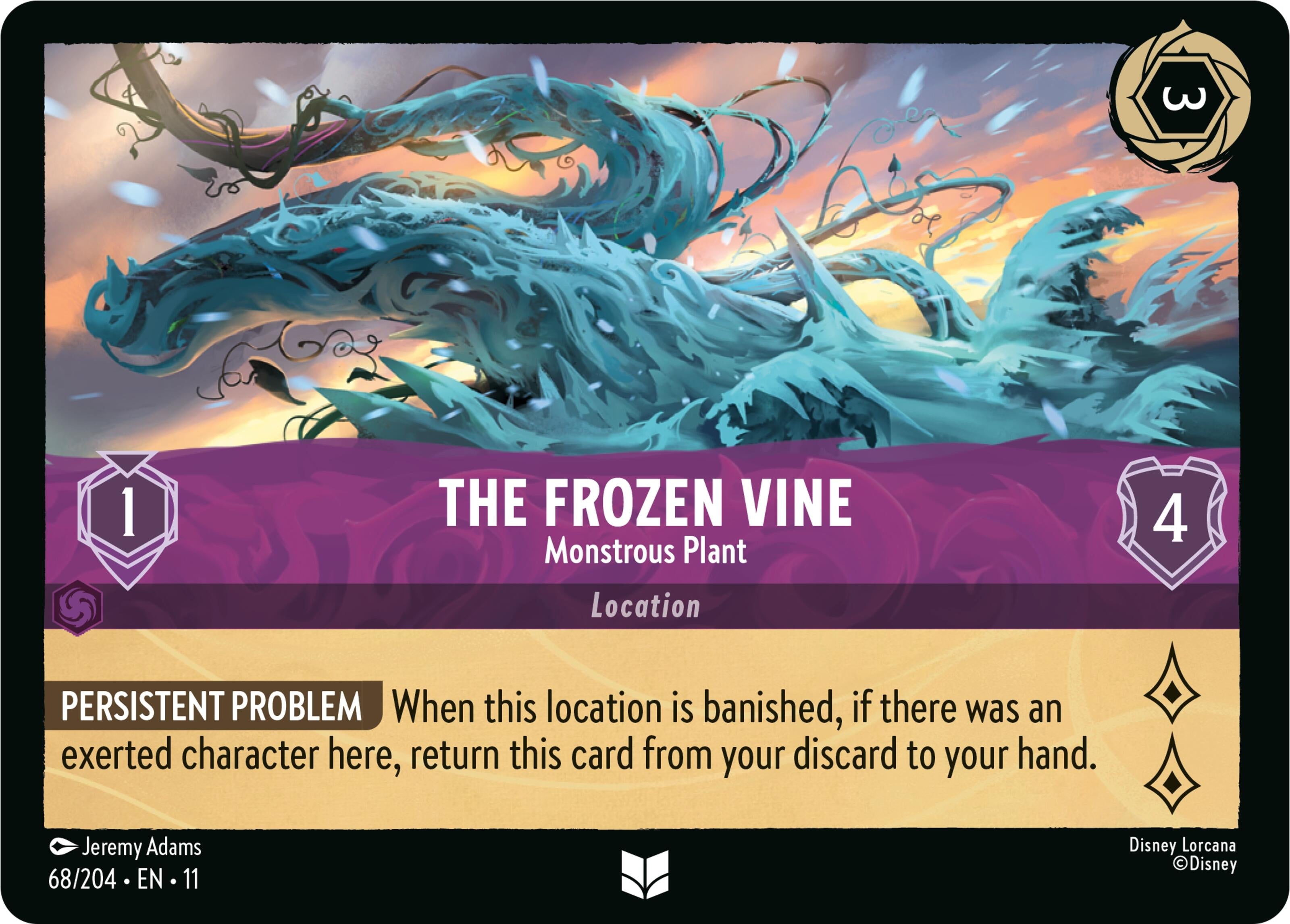 Image for The Frozen Vine - Monstrous Plant (68/204) (Winterspell) (11) - Disney Lorcana