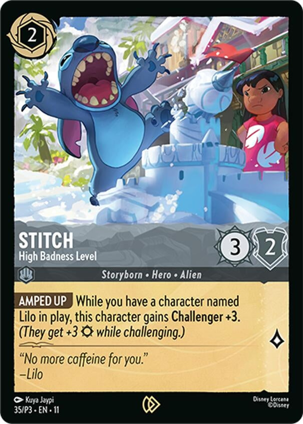 Image for Stitch - High Badness Level (35) (Disney Lorcana Promo Cards) (DLPC) - Disney Lorcana