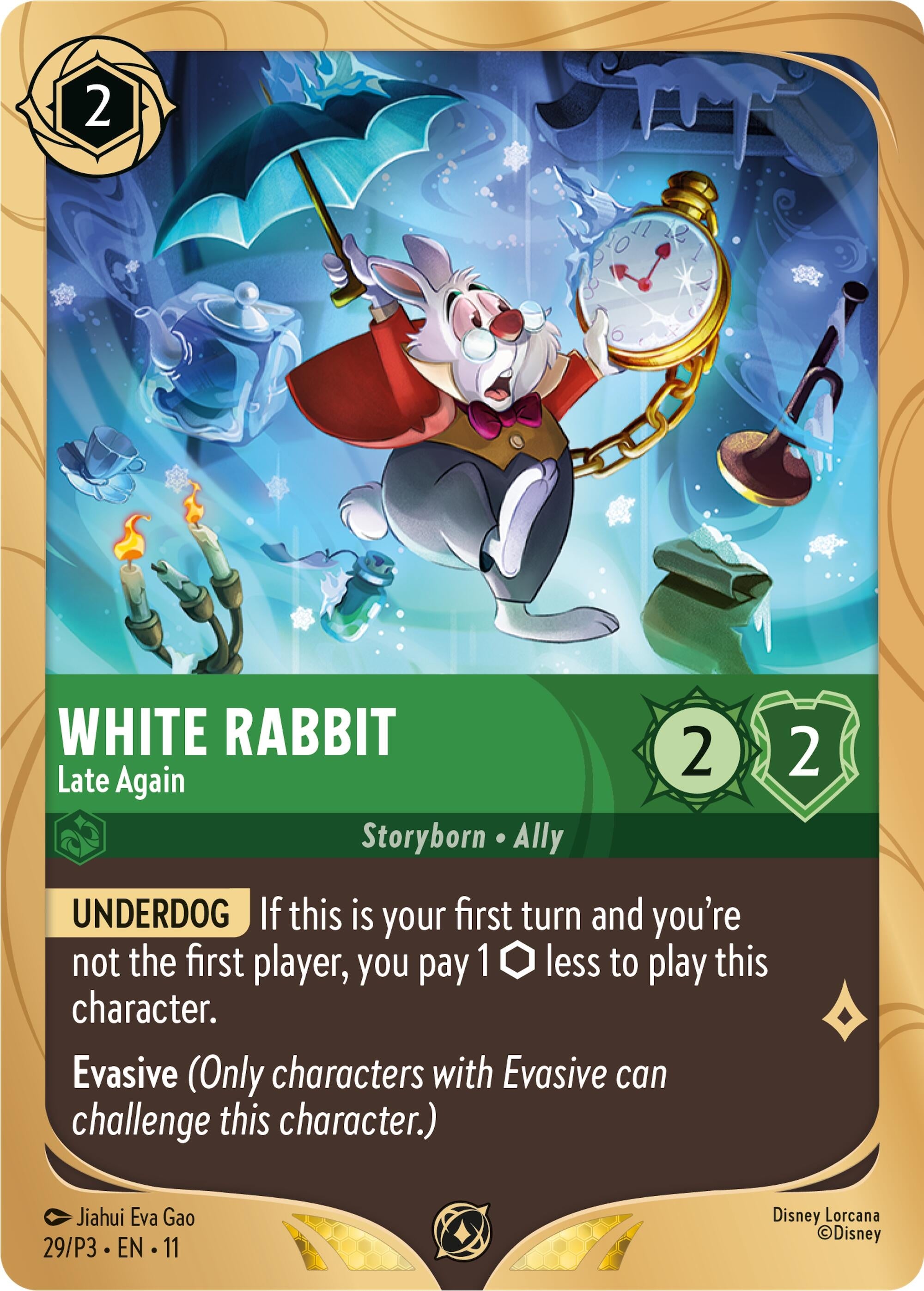 Image for White Rabbit - Late Again (29) (Disney Lorcana Promo Cards) (DLPC) - Disney Lorcana