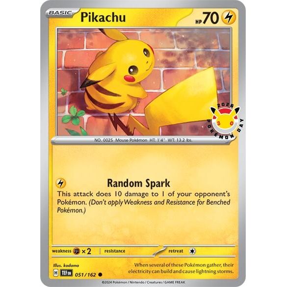 Pikachu (Pokemon Day 2026) (051/162) (Miscellaneous Cards & Products) - PokeBox USA