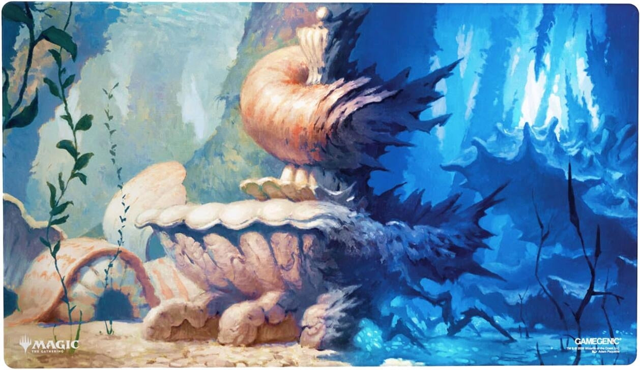 Image for Magic: The Gathering Lorwyn Eclipsed Shiny Playmat - Hallowed Fountain - Playmats