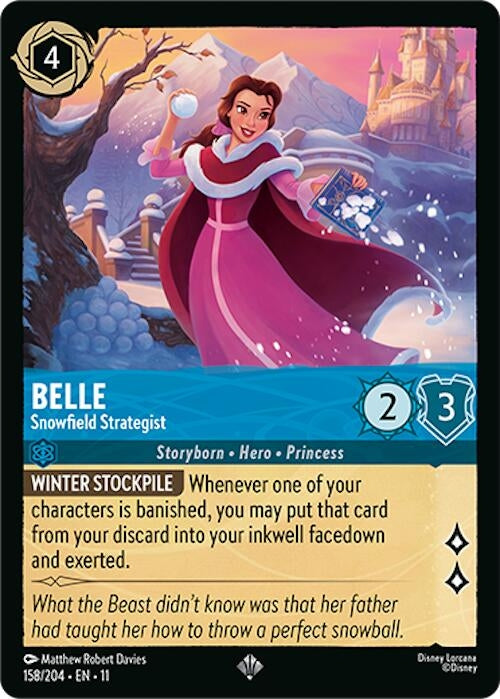 Image for Belle - Snowfield Strategist (158/204) (Winterspell) (11) - Disney Lorcana