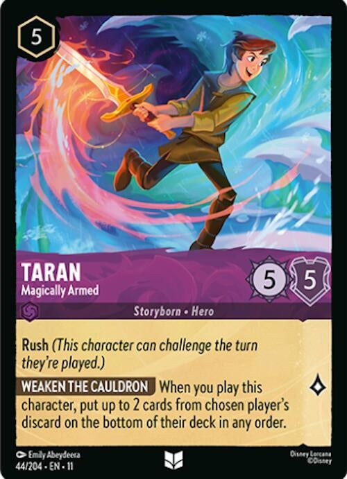 Image for Taran - Magically Armed (44/204) (Winterspell) (11) - Disney Lorcana