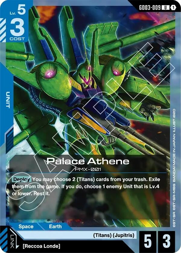 Image for Palace Athene (GD03-009) (Steel Requiem) (GD03) - Gundam Card Game