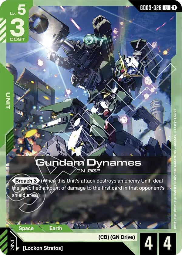 Image for Gundam Dynames (GD03-026) (Steel Requiem) (GD03) - Gundam Card Game
