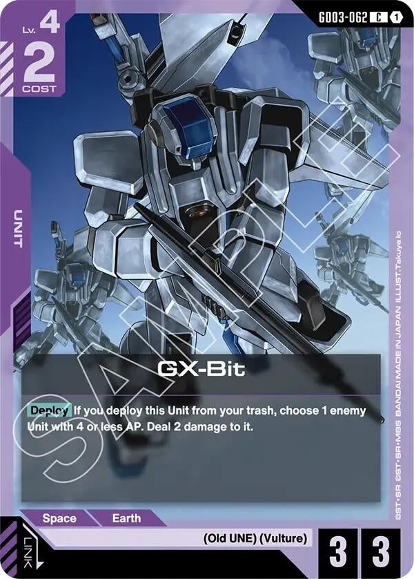 Image for GX-Bit (GD03-062) (Steel Requiem) (GD03) - Gundam Card Game
