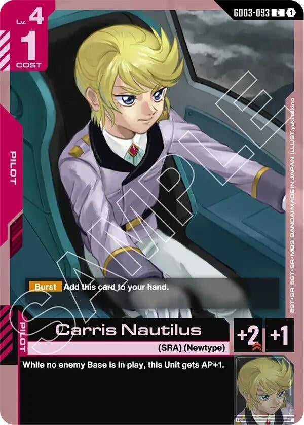 Image for Carris Nautilus (GD03-093) (Steel Requiem) (GD03) - Gundam Card Game