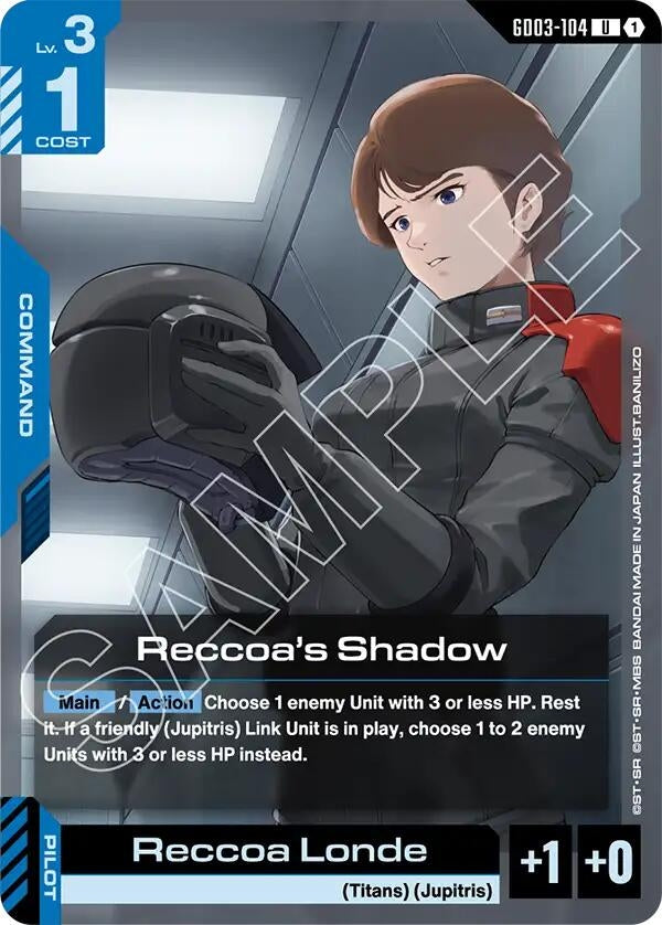 Image for Reccoa's Shadow (GD03-104) (Steel Requiem) (GD03) - Gundam Card Game
