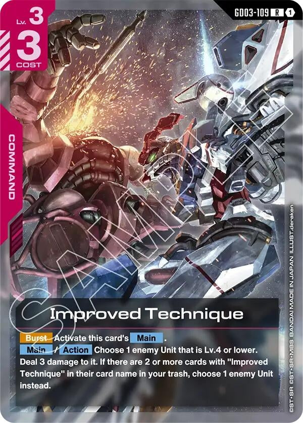 Image for Improved Technique (GD03-109) (Steel Requiem) (GD03) - Gundam Card Game