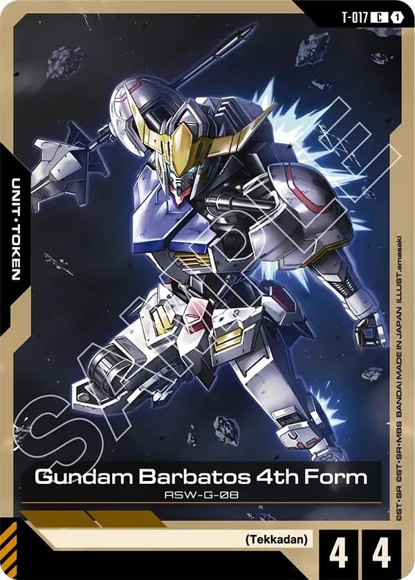 Image for Gundam Barbatos 4th Form (T-017) Token (T-017) (Steel Requiem) (GD03) - Gundam Card Game