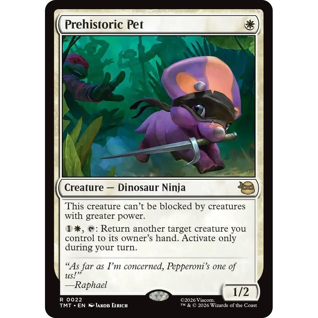 Image for Prehistoric Pet (22) (Teenage Mutant Ninja Turtles) - Magic: The Gathering