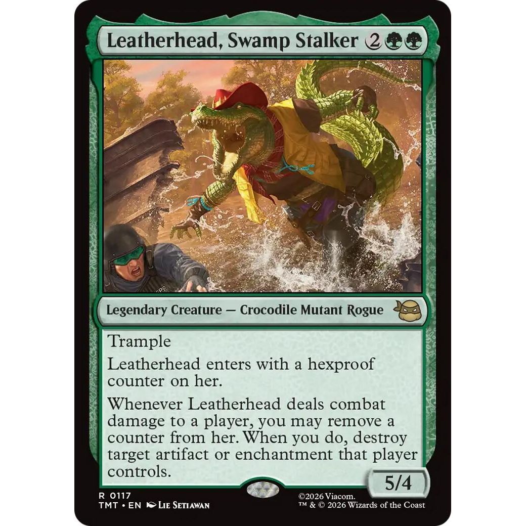 Image for Leatherhead, Swamp Stalker (117) (Teenage Mutant Ninja Turtles) - Magic: The Gathering