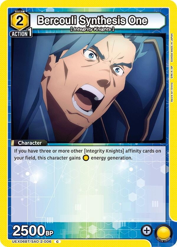 Image for Bercouli Synthesis One (UEX06BT/SAO-2-006) (UEX06BT: Sword Art Online Vol.2) (UEX06BT) - Union Arena
