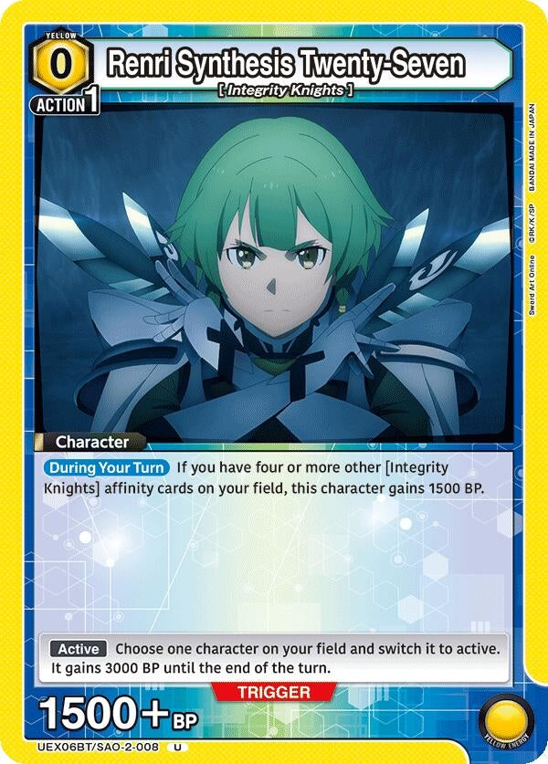 Image for Renri Synthesis Twenty-Seven (UEX06BT/SAO-2-008) (UEX06BT: Sword Art Online Vol.2) (UEX06BT) - Union Arena