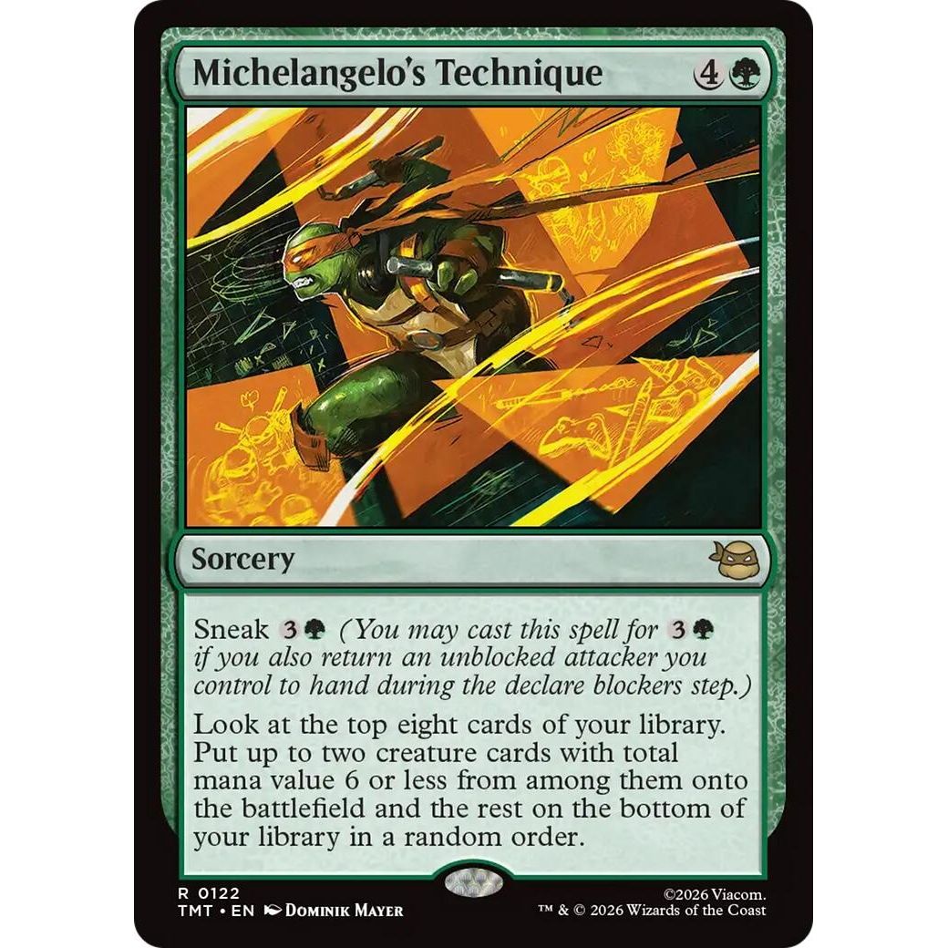 Image for Michelangelo's Technique (122) (Teenage Mutant Ninja Turtles) - Magic: The Gathering