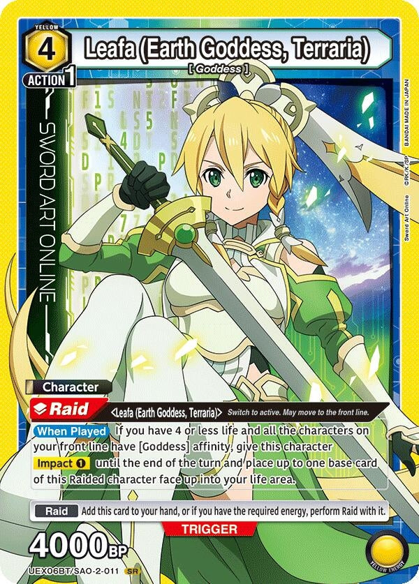 Image for Leafa (Earth Goddess, Terraria) (UEX06BT/SAO-2-011) (UEX06BT: Sword Art Online Vol.2) (UEX06BT) - Union Arena