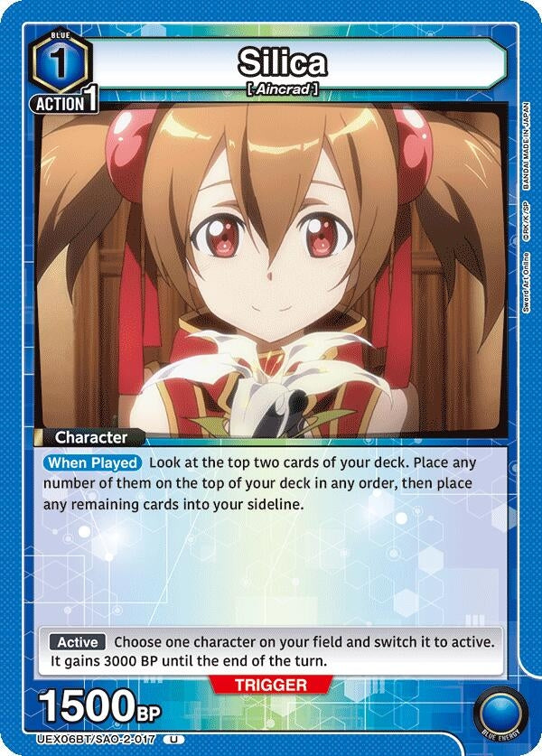 Image for Silica (017) (UEX06BT/SAO-2-017) (UEX06BT: Sword Art Online Vol.2) (UEX06BT) - Union Arena