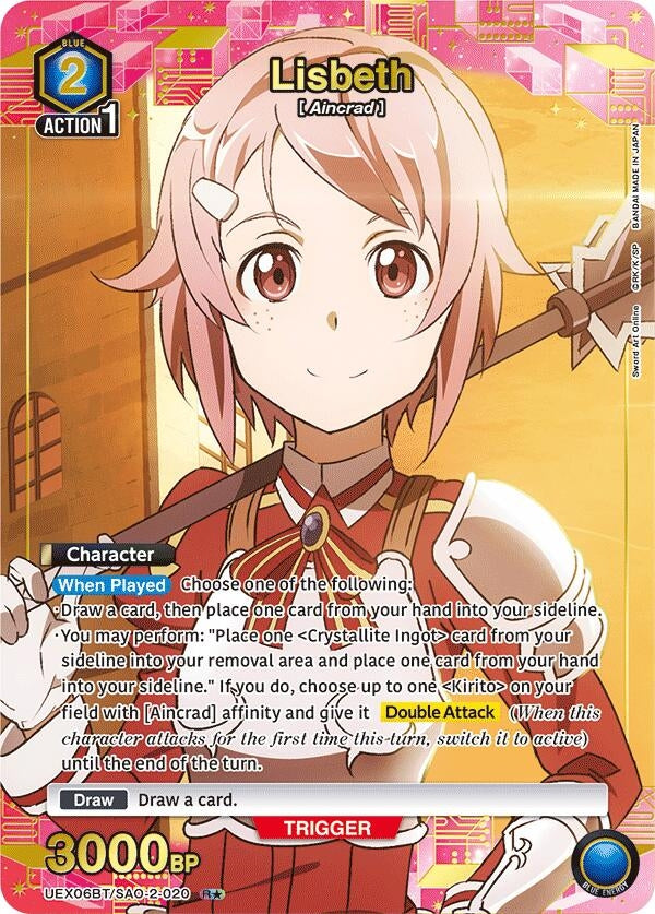 Image for Lisbeth (020) (R*) (UEX06BT/SAO-2-020) (UEX06BT: Sword Art Online Vol.2) (UEX06BT) - Union Arena