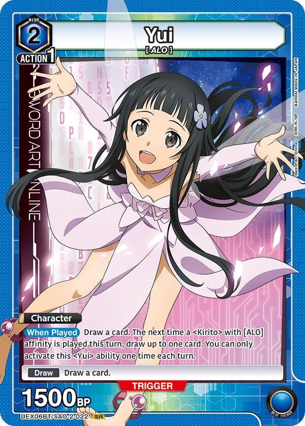 Image for Yui (022) (UEX06BT/SAO-2-022) (UEX06BT: Sword Art Online Vol.2) (UEX06BT) - Union Arena