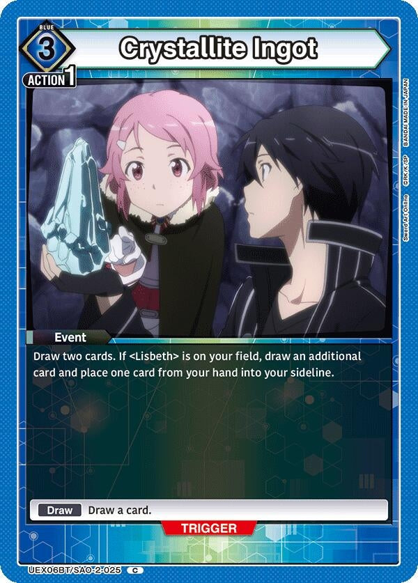 Image for Crystallite Ingot (UEX06BT/SAO-2-025) (UEX06BT: Sword Art Online Vol.2) (UEX06BT) - Union Arena