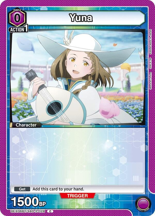 Image for Yuna (028) (UEX06BT/SAO-2-028) (UEX06BT: Sword Art Online Vol.2) (UEX06BT) - Union Arena