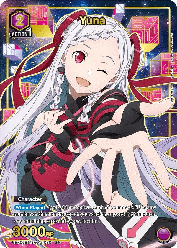 Image for Yuna (030) (U*) (UEX06BT/SAO-2-030) (UEX06BT: Sword Art Online Vol.2) (UEX06BT) - Union Arena