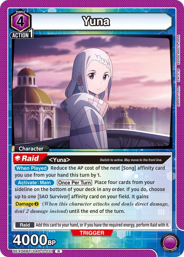 Image for Yuna (031) (UEX06BT/SAO-2-031) (UEX06BT: Sword Art Online Vol.2) (UEX06BT) - Union Arena
