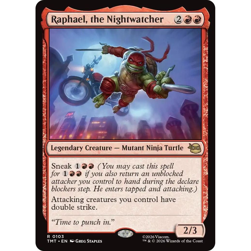 Image for Raphael, the Nightwatcher (103) (Teenage Mutant Ninja Turtles) - Magic: The Gathering