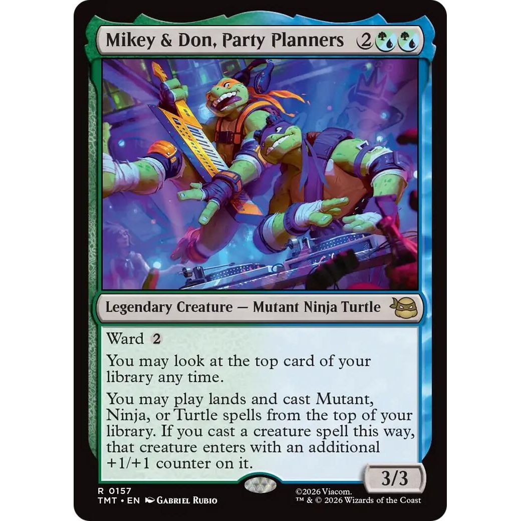 Image for Mikey & Don, Party Planners (157) (Teenage Mutant Ninja Turtles) - Magic: The Gathering