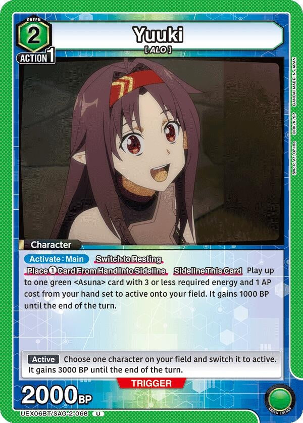 Image for Yuuki (068) (UEX06BT/SAO-2-068) (UEX06BT: Sword Art Online Vol.2) (UEX06BT) - Union Arena