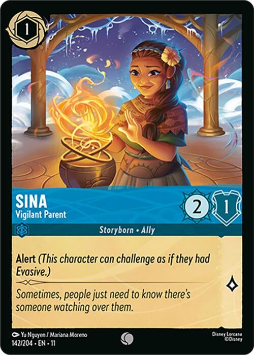 Image for Sina - Vigilant Parent (142/204) (Winterspell) (11) - Disney Lorcana
