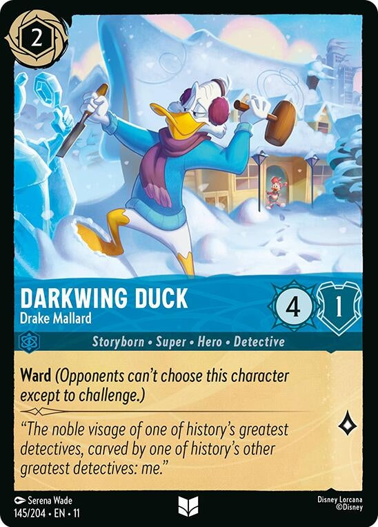 Image for Darkwing Duck - Drake Mallard (145/204) (Winterspell) (11) - Disney Lorcana