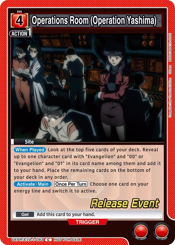 Image for Operations Room (Operation Yashima) (UEPR/EVA-1-093) (UE15BT: Evangelion: New Theatrical Edition Release Event Cards) (UE15BT_RE) - Union Arena