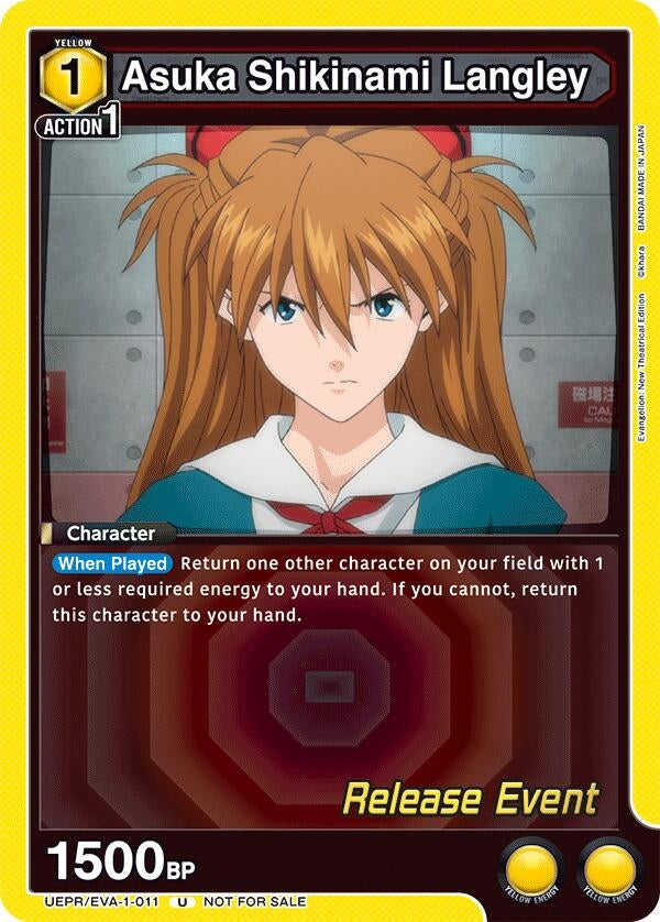Image for Asuka Shikinami Langley (011) (UEPR/EVA-1-011) (UE15BT: Evangelion: New Theatrical Edition Release Event Cards) (UE15BT_RE) - Union Arena