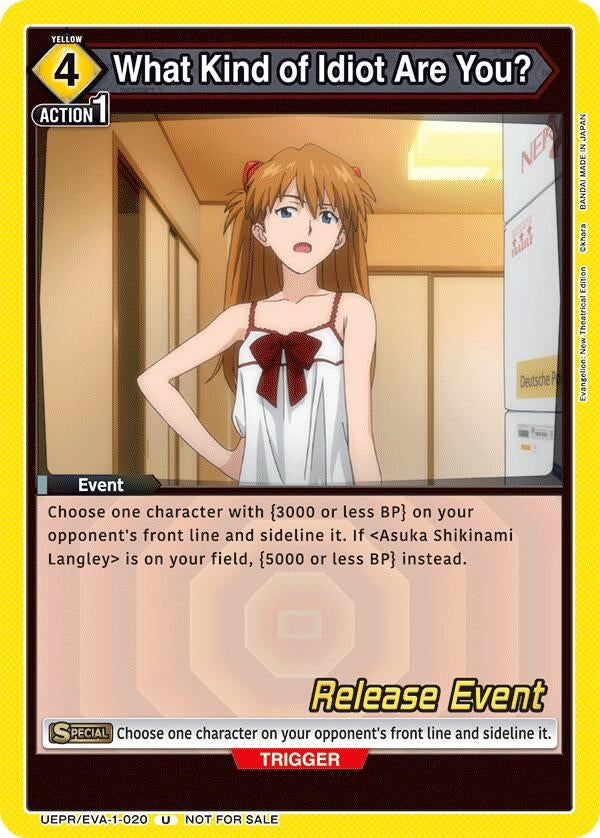 Image for What Kind of Idiot Are You? (UEPR/EVA-1-020) (UE15BT: Evangelion: New Theatrical Edition Release Event Cards) (UE15BT_RE) - Union Arena
