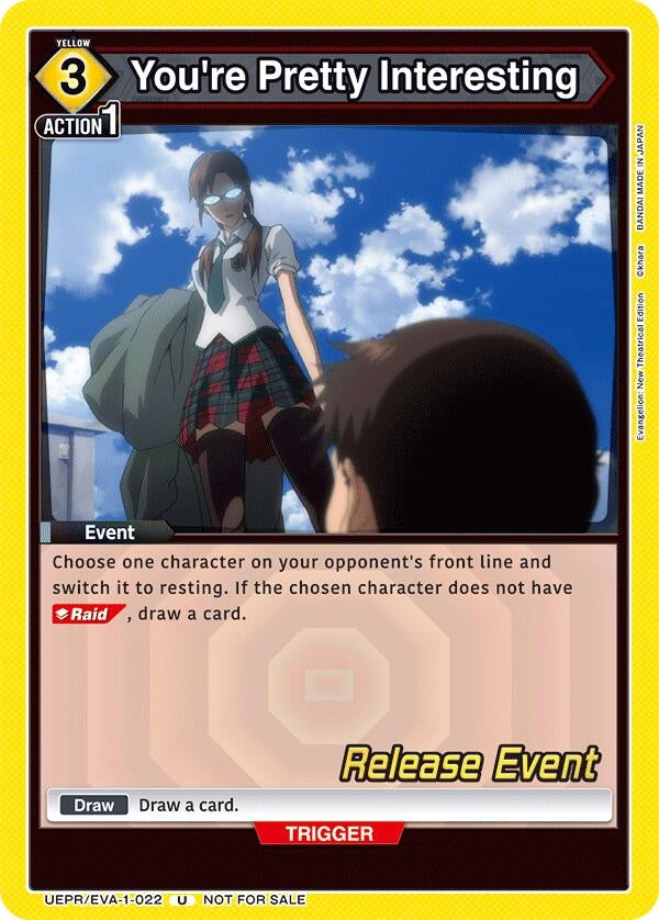 Image for You're Pretty Interesting (UEPR/EVA-1-022) (UE15BT: Evangelion: New Theatrical Edition Release Event Cards) (UE15BT_RE) - Union Arena