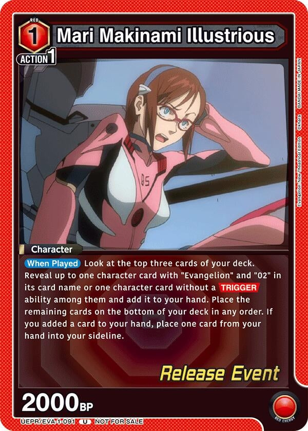 Image for Mari Makinami Illustrious (091) (UEPR/EVA-1-091) (UE15BT: Evangelion: New Theatrical Edition Release Event Cards) (UE15BT_RE) - Union Arena