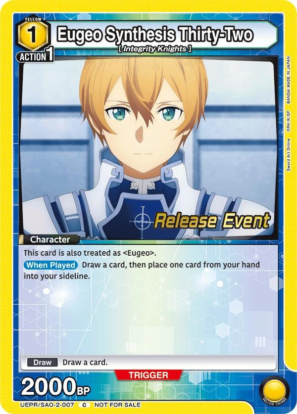 Image for Eugeo Synthesis Thirty-Two (UEPR/SAO-2-007) (UEX06BT: Sword Art Online Vol.2 Release Event Cards) (UEX06BT_RE) - Union Arena