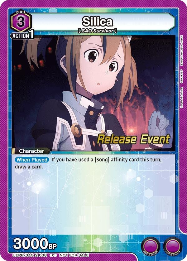 Image for Silica (038) (UEPR/SAO-2-038) (UEX06BT: Sword Art Online Vol.2 Release Event Cards) (UEX06BT_RE) - Union Arena