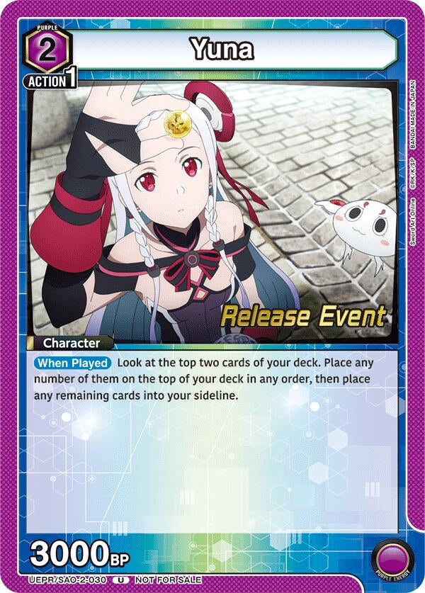 Image for Yuna (030) (UEPR/SAO-2-030) (UEX06BT: Sword Art Online Vol.2 Release Event Cards) (UEX06BT_RE) - Union Arena