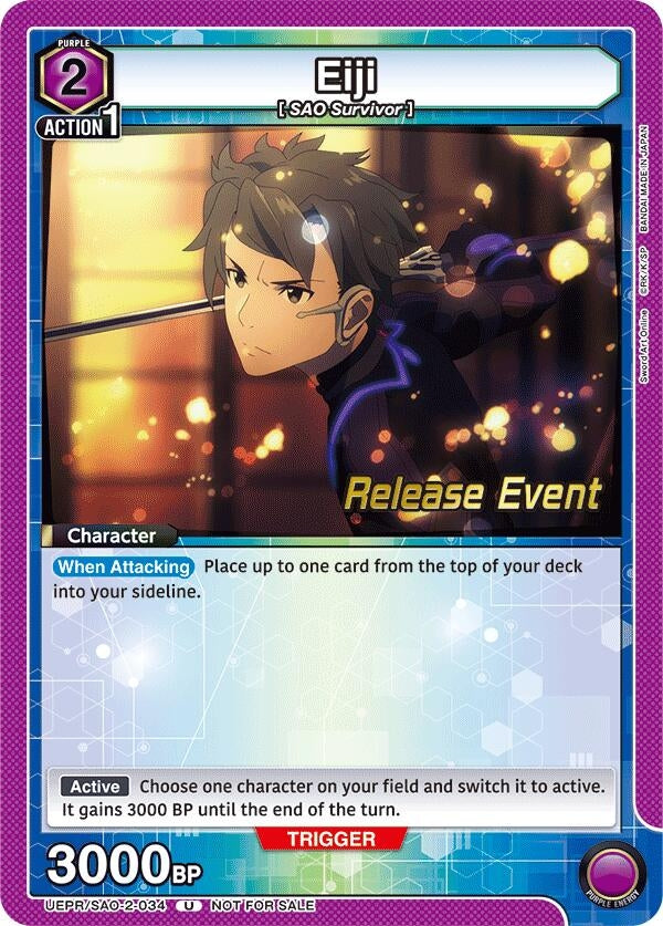 Image for Eiji (UEPR/SAO-2-034) (UEX06BT: Sword Art Online Vol.2 Release Event Cards) (UEX06BT_RE) - Union Arena