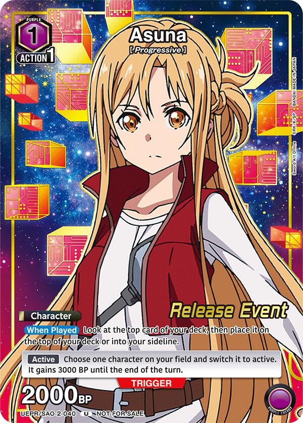 Image for Asuna (Release Event Participation) (UEPR/SAO-2-040) (UEX06BT: Sword Art Online Vol.2 Release Event Cards) (UEX06BT_RE) - Union Arena