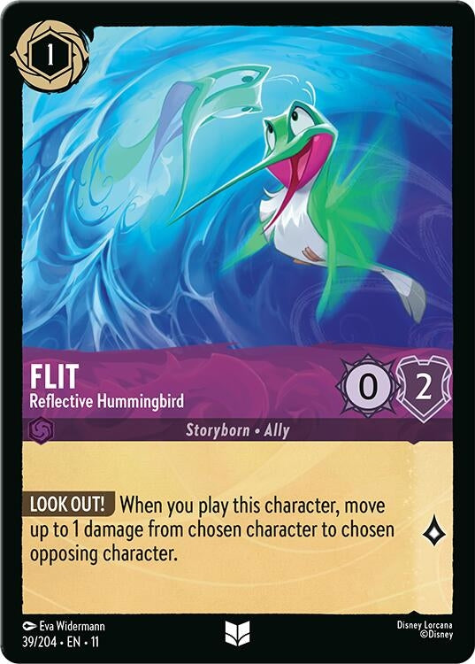 Image for Flit - Reflective Hummingbird (39/204) (Winterspell) (11) - Disney Lorcana