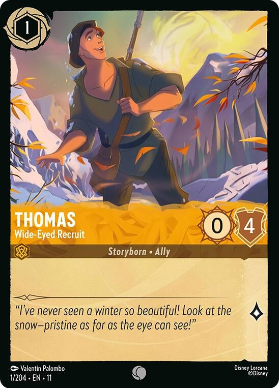 Image for Thomas - Wide-Eyed Recruit (1/204) (Winterspell) (11) - Disney Lorcana