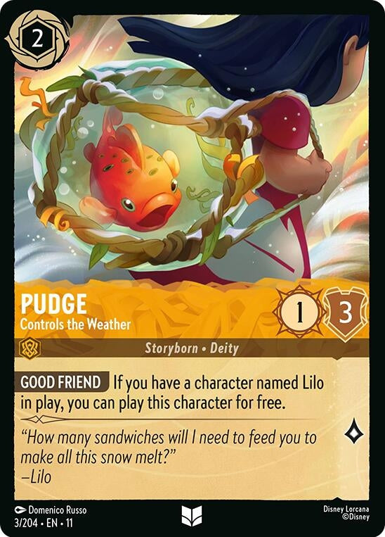 Image for Pudge - Controls the Weather (3/204) (Winterspell) (11) - Disney Lorcana