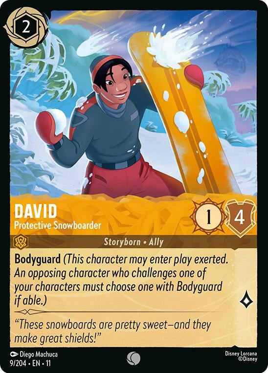 Image for David - Protective Snowboarder (9/204) (Winterspell) (11) - Disney Lorcana