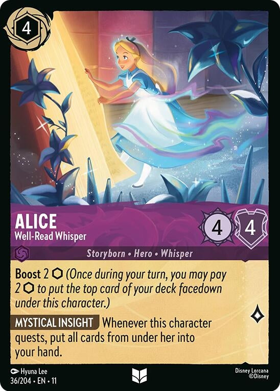 Image for Alice - Well-Read Whisper (36/204) (Winterspell) (11) - Disney Lorcana