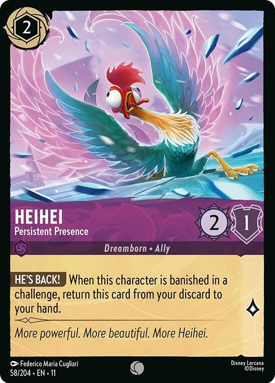Image for HeiHei - Persistent Presence (58/204) (Winterspell) (11) - Disney Lorcana